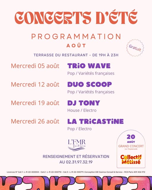 Concerts d'été au Casino